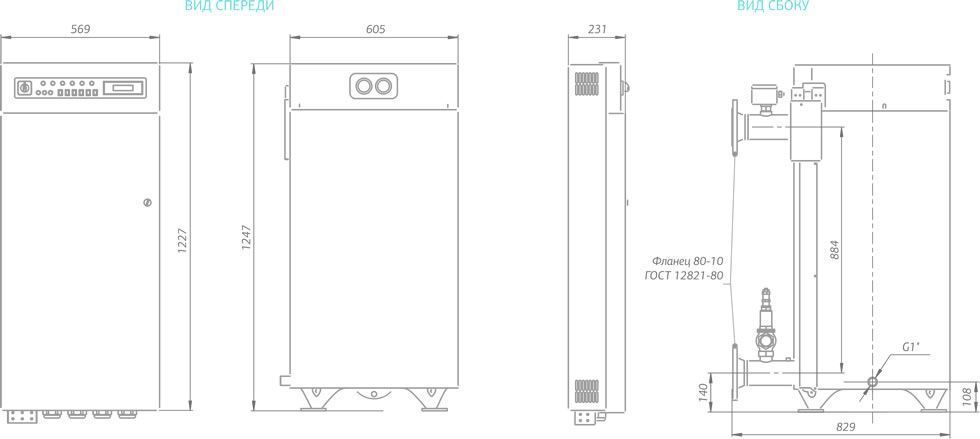 Проточный водонагреватель 500 кВт Мастер