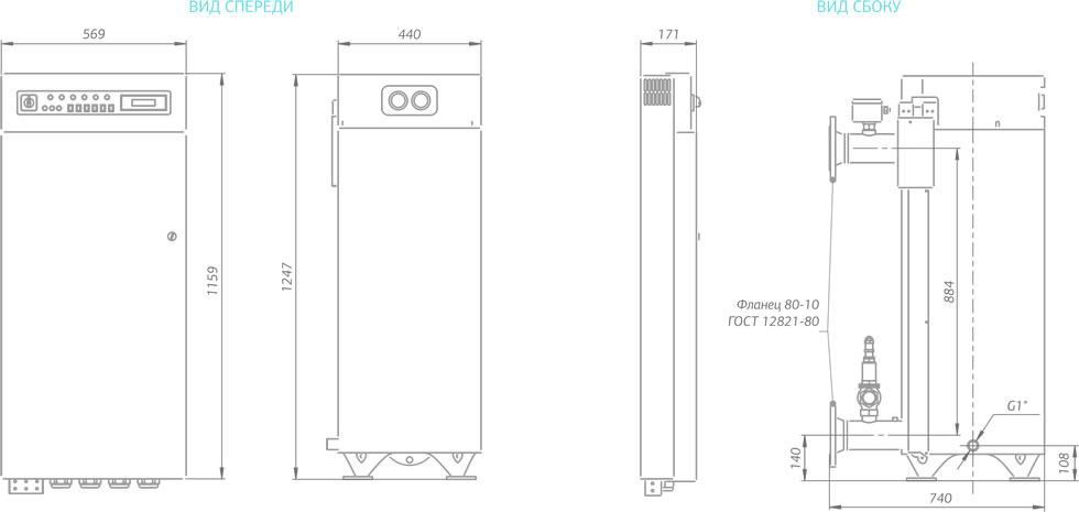 Проточный водонагреватель 250 кВт Мастер Невский