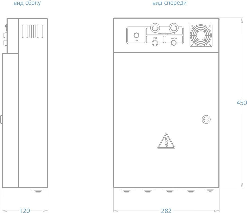Шкаф автоматики и управления 5 кВт для водонагревателей